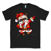 Black afro dabbing santa Classic Tee - Zillion Design Studio