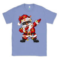 Colony Blue afro dabbing santa Classic Tee - Zillion Design Studio