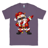 Lavender afro dabbing santa Classic Tee - Zillion Design Studio