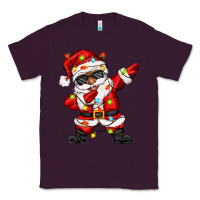 Plum afro dabbing santa Classic Tee - Zillion Design Studio