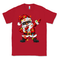 Red afro dabbing santa Classic Tee - Zillion Design Studio