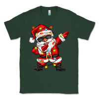 Sports Green afro dabbing santa Classic Tee - Zillion Design Studio