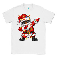 White afro dabbing santa Classic Tee - Zillion Design Studio