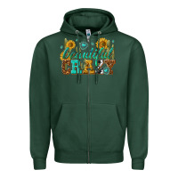 Sports Green beautiful crazy Zipper Hoodie - texasbilliewilder