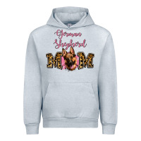 Heather Grey German Shepherd Mom Urban Hoodie - Jasminsmagicworld