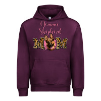 Mauve Wine German Shepherd Mom Urban Hoodie - Jasminsmagicworld