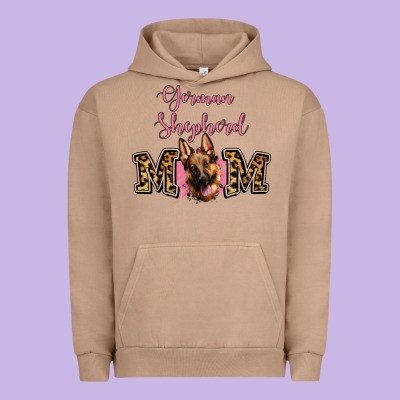 German Shepherd Mom Urban Hoodie Designed By Jasminsmagicworld