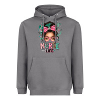 Storm afro messy bun nurse life Heavyweight Hoodie - texasbilliewilder