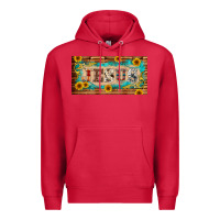 Cardinal jesus western patterns license plate template Premium Hoodie - BarkalooDesign