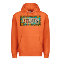 Carrot jesus western patterns license plate template Premium Hoodie - BarkalooDesign