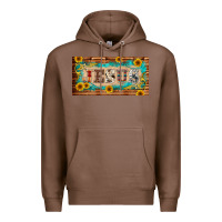 Chestnut jesus western patterns license plate template Premium Hoodie - BarkalooDesign