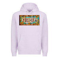 Lilac jesus western patterns license plate template Premium Hoodie - BarkalooDesign