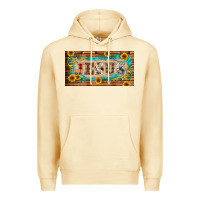 Pina Colada jesus western patterns license plate template Premium Hoodie - BarkalooDesign