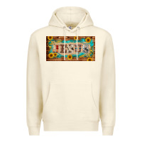 Sandshell jesus western patterns license plate template Premium Hoodie - BarkalooDesign