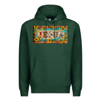 Sports Green jesus western patterns license plate template Premium Hoodie - BarkalooDesign