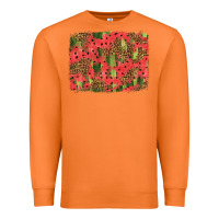 Carrot watermelon leopard pattern background Premium Sweatshirt - HRA Design Shop