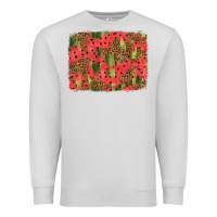 Dove Grey watermelon leopard pattern background Premium Sweatshirt - HRA Design Shop