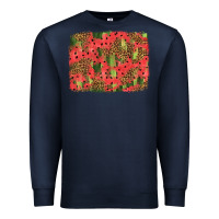 Navy watermelon leopard pattern background Premium Sweatshirt - HRA Design Shop