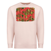 Pale Pink watermelon leopard pattern background Premium Sweatshirt - HRA Design Shop