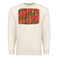Sandshell watermelon leopard pattern background Premium Sweatshirt - HRA Design Shop
