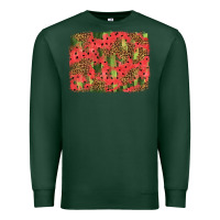 Sports Green watermelon leopard pattern background Premium Sweatshirt - HRA Design Shop