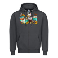 Smoke chicken coffee cups Zipper Hoodie - texasbilliewilder