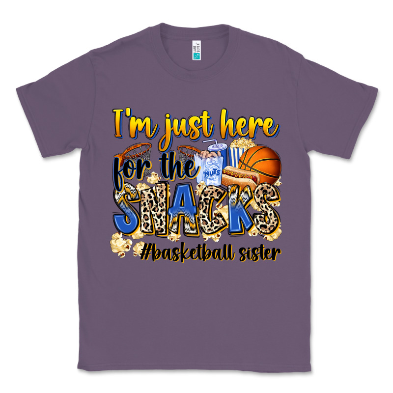 Im Just Here For The Snacks Basketball Sister Classic Tee by Zillion Design Studio | Teevron