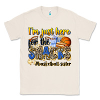 Natural im just here for the snacks basketball sister Classic Tee - Zillion Design Studio