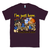 Plum im just here for the snacks basketball sister Classic Tee - Zillion Design Studio