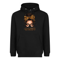 Black caucasian leopard messy bun mom life Heavyweight Hoodie - texasbilliewilder