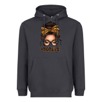 Smoke caucasian leopard messy bun mom life Heavyweight Hoodie - texasbilliewilder