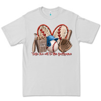 Dove Grey take me out to the ballgame Premium Tee - RacoonDesign