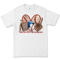 White take me out to the ballgame Premium Tee - RacoonDesign