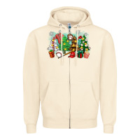 Sandshell christmas trees with baseball Zipper Hoodie - Zillion Design Studio