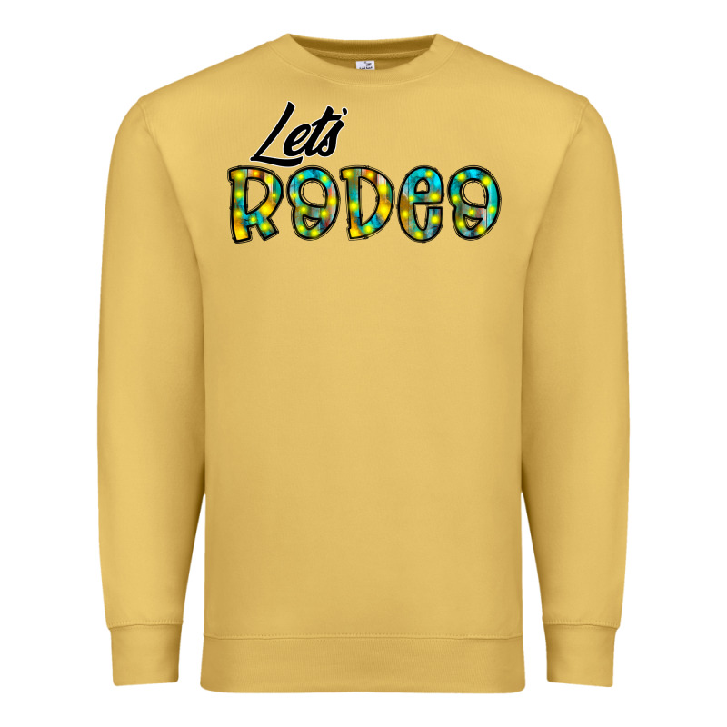 Let's Rodeo Premium Sweatshirt by CowhideDigitalArt | Teevron