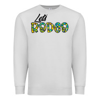 Dove Grey let's rodeo Premium Sweatshirt - CowhideDigitalArt
