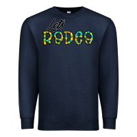 Navy let's rodeo Premium Sweatshirt - CowhideDigitalArt