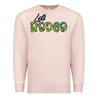 Pale Pink let's rodeo Premium Sweatshirt - CowhideDigitalArt