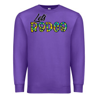 Purple let's rodeo Premium Sweatshirt - CowhideDigitalArt