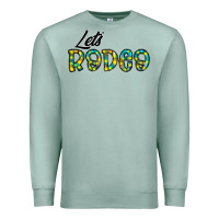 Seafoam let's rodeo Premium Sweatshirt - CowhideDigitalArt