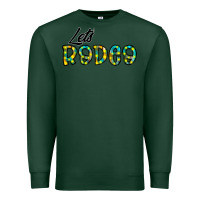 Sports Green let's rodeo Premium Sweatshirt - CowhideDigitalArt