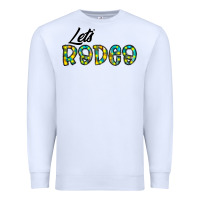 White let's rodeo Premium Sweatshirt - CowhideDigitalArt