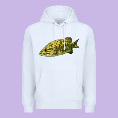 Smallmouth Bass Fish Illustrations Premium Hoodie Designed By Lillyallendesigns