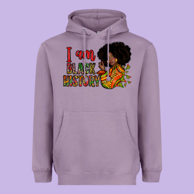 I Am Black History Heavyweight Hoodie Designed By Zillion Design Studio