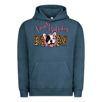 Pigment Midnight Navy French Bulldog Mom Urban Hoodie - Jasminsmagicworld