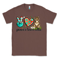 Chestnut peace love collie Classic Tee - texasbilliewilder