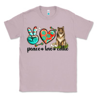 Lilac peace love collie Classic Tee - texasbilliewilder