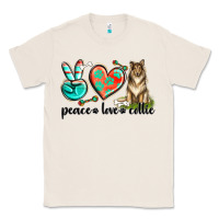Natural peace love collie Classic Tee - texasbilliewilder