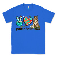 True Royal peace love collie Classic Tee - texasbilliewilder