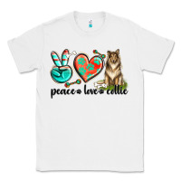 White peace love collie Classic Tee - texasbilliewilder